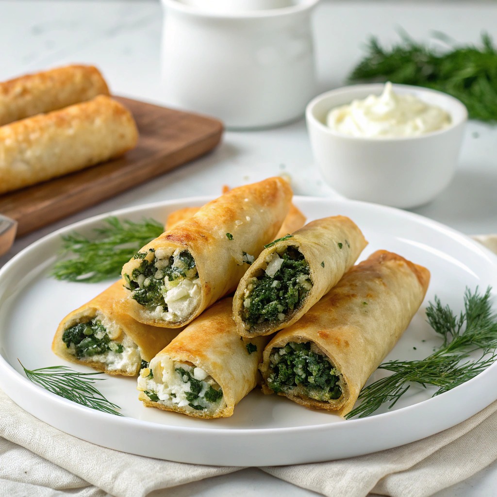 Cigares aux épinards et ricotta