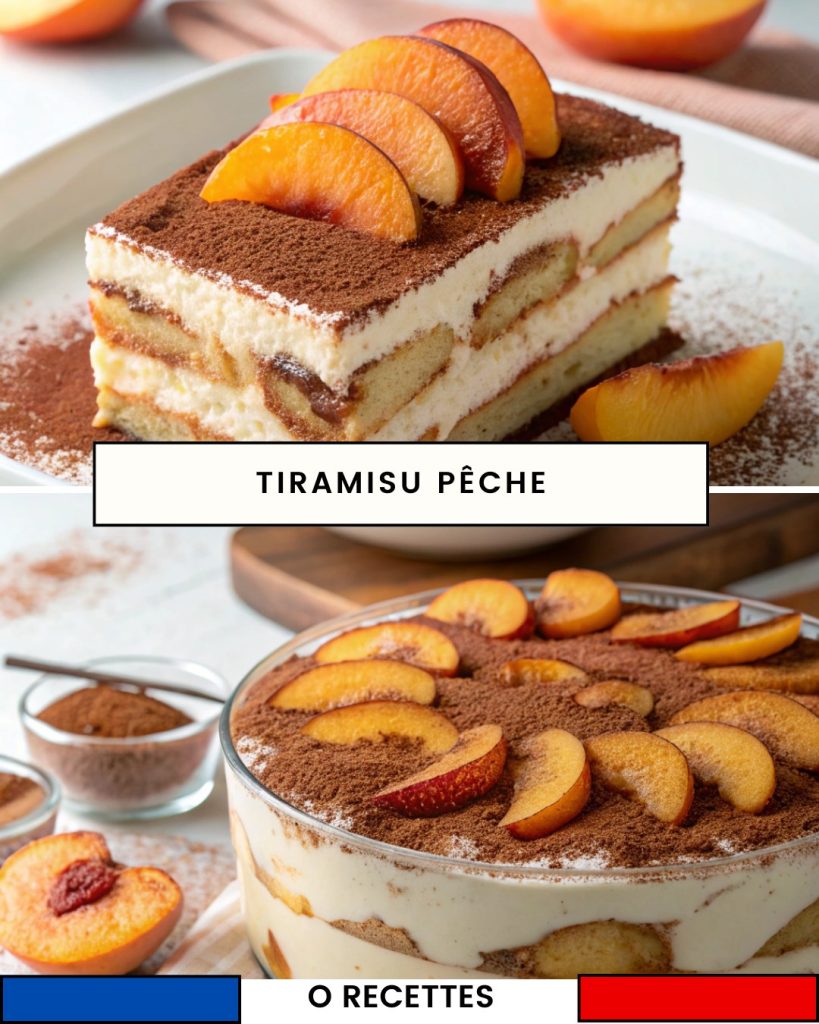 Tiramisu pêche