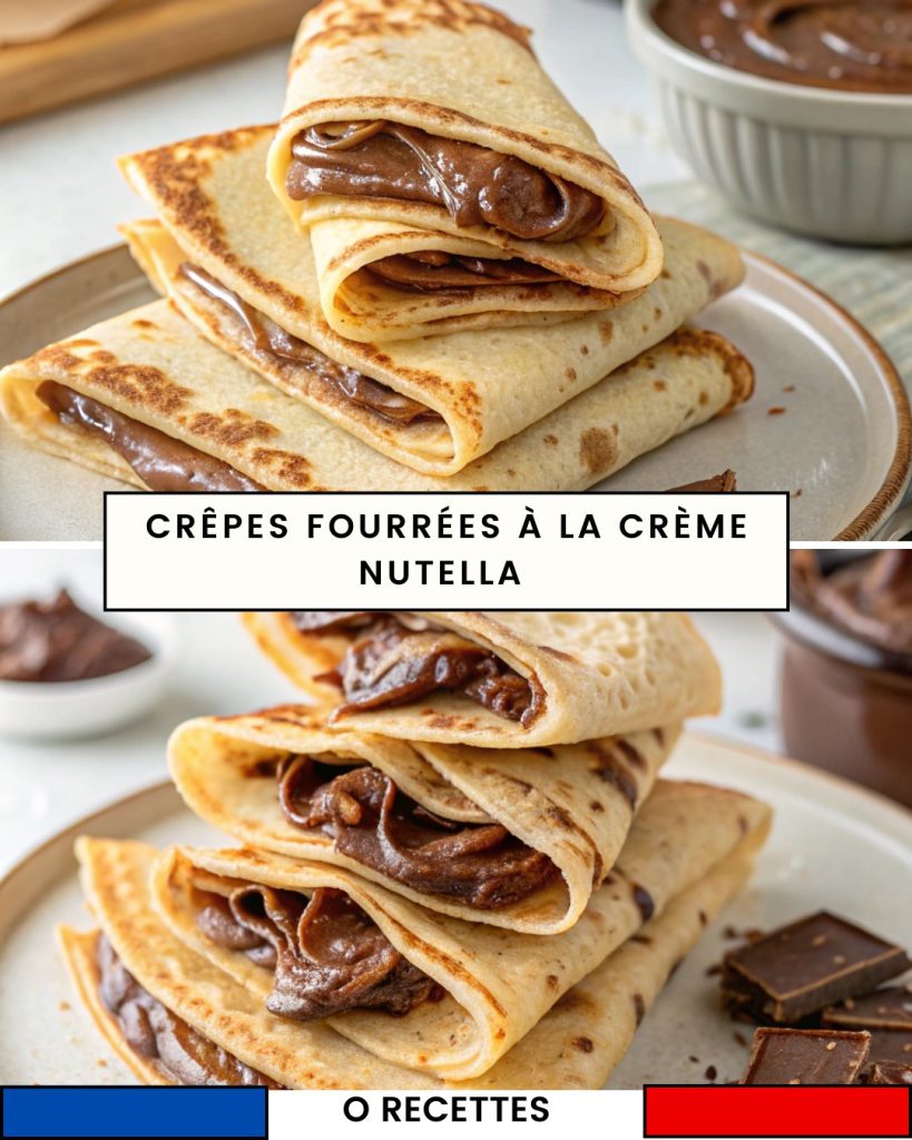 Crêpes fourrées à la crème Nutella