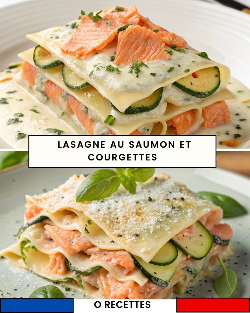 Lasagne au saumon et courgettes