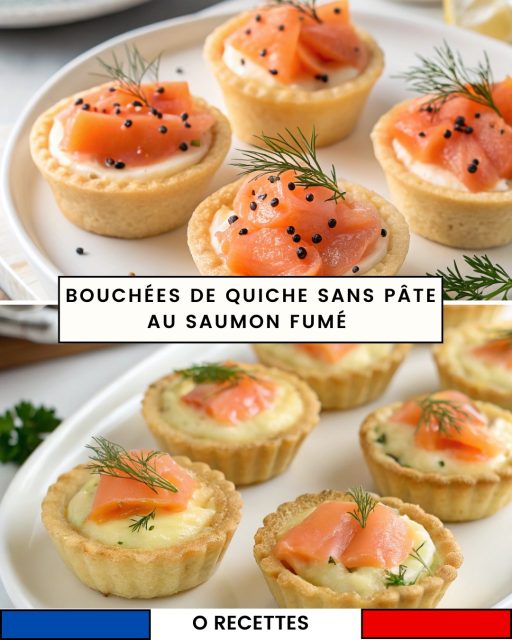 Quiche sans pâte au saumon fumé