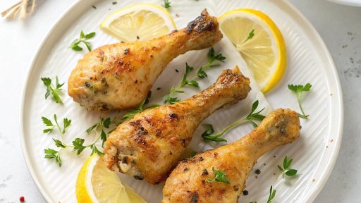 Pilons de poulet au citron et aux herbes