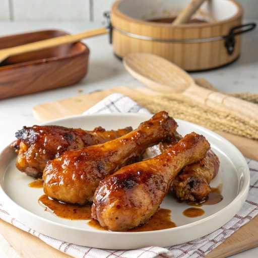 Pilons de poulet laqués à l’érable