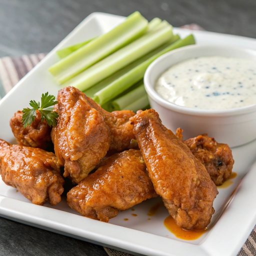 Pilons de poulet façon buffalo doux