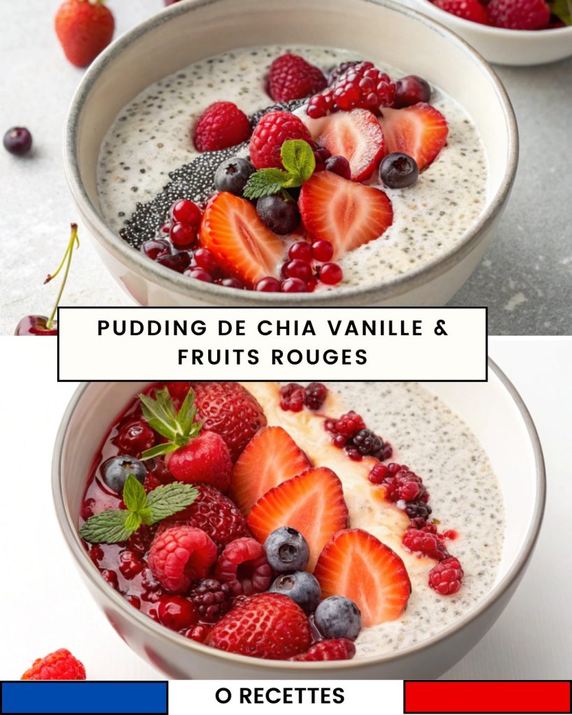Pudding de chia vanille & fruits rouges