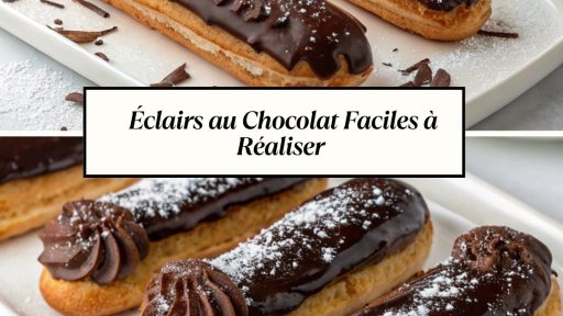 Éclairs au chocolat faciles