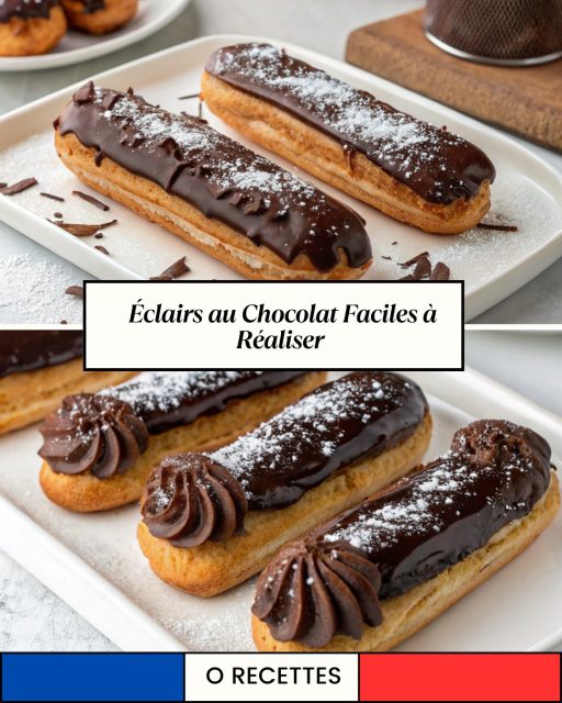 Éclairs au chocolat faciles