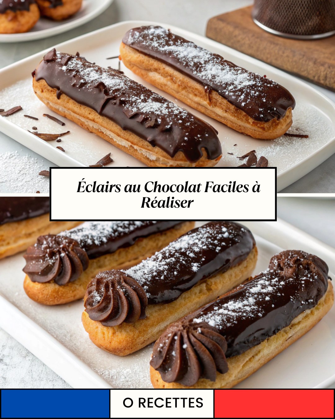 Éclairs au chocolat faciles