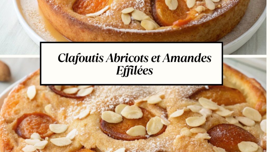 Clafoutis abricots et amandes effilées