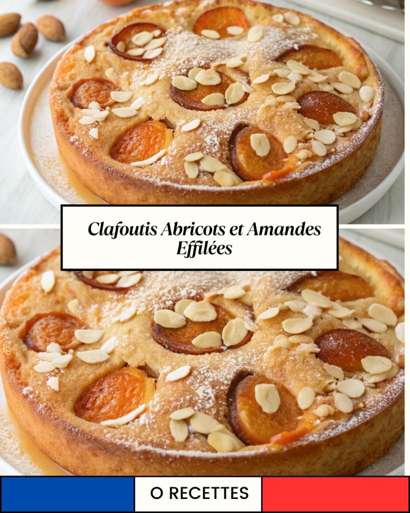 Clafoutis abricots et amandes effilées