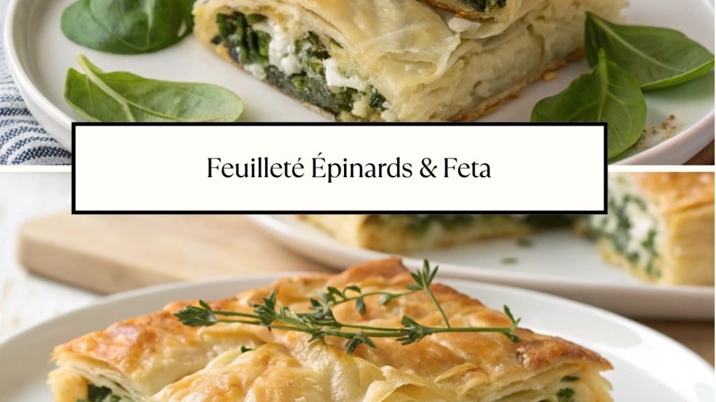 Feuilleté épinards et feta : une recette rapide, croustillante et pleine de saveurs. Parfaite pour un dîner léger ou un apéro réussi. À tester sans attendre !
