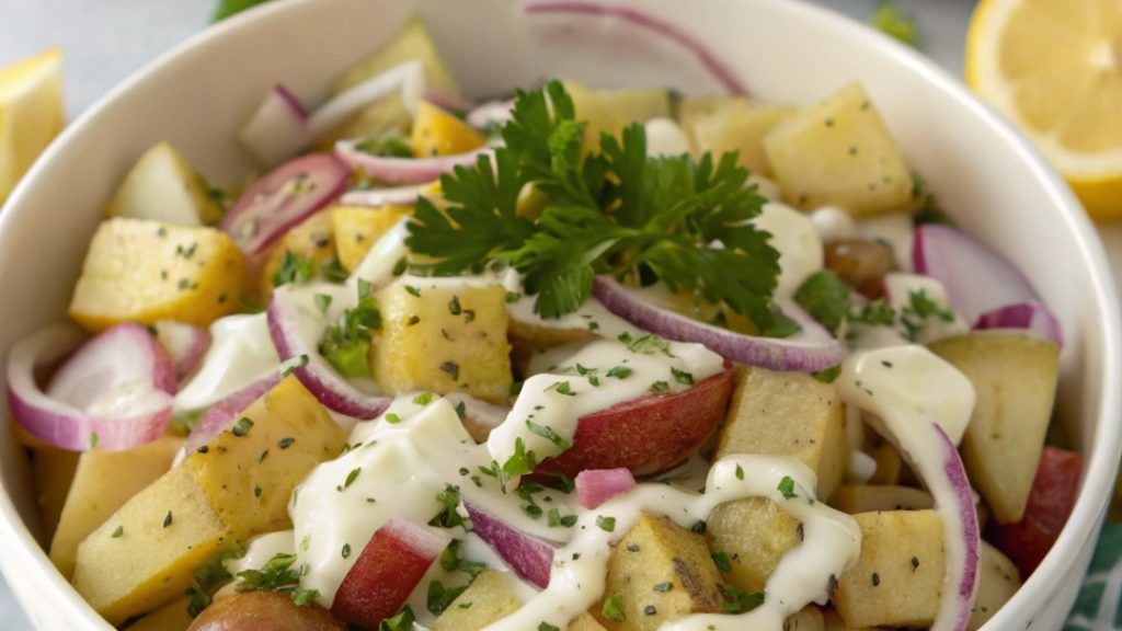 Salade de pommes de terre & cornichons à l’ancienne