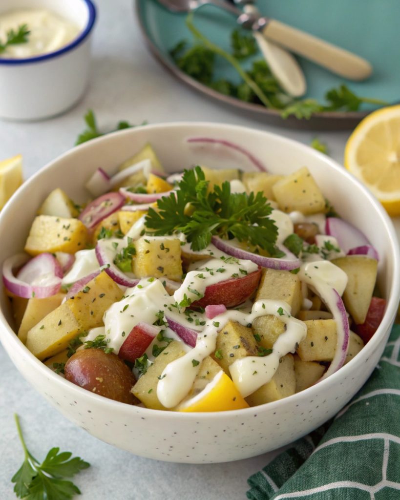 Salade de pommes de terre & cornichons à l’ancienne