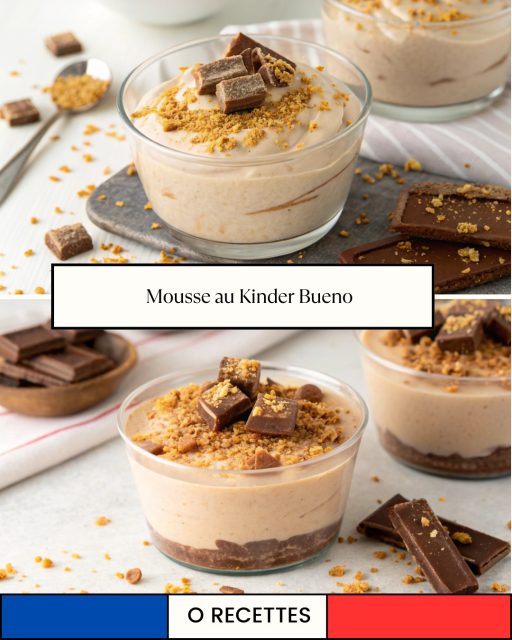 Découvrez notre irrésistible Mousse au Kinder Bueno !