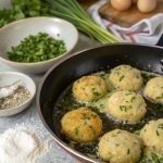 Beignets pommes de terre et herbes fraîches