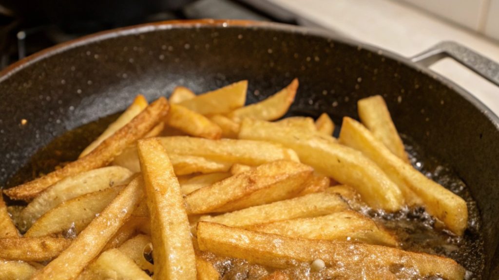 Frites croustillantes à la poêle
