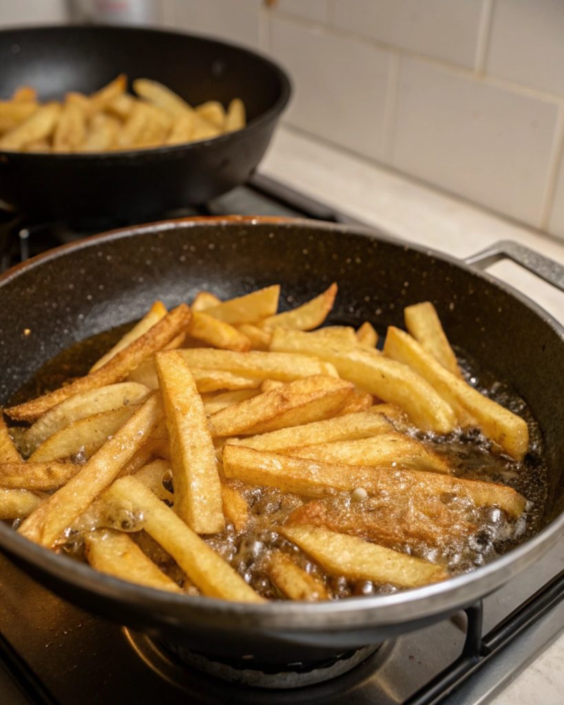Frites croustillantes à la poêle