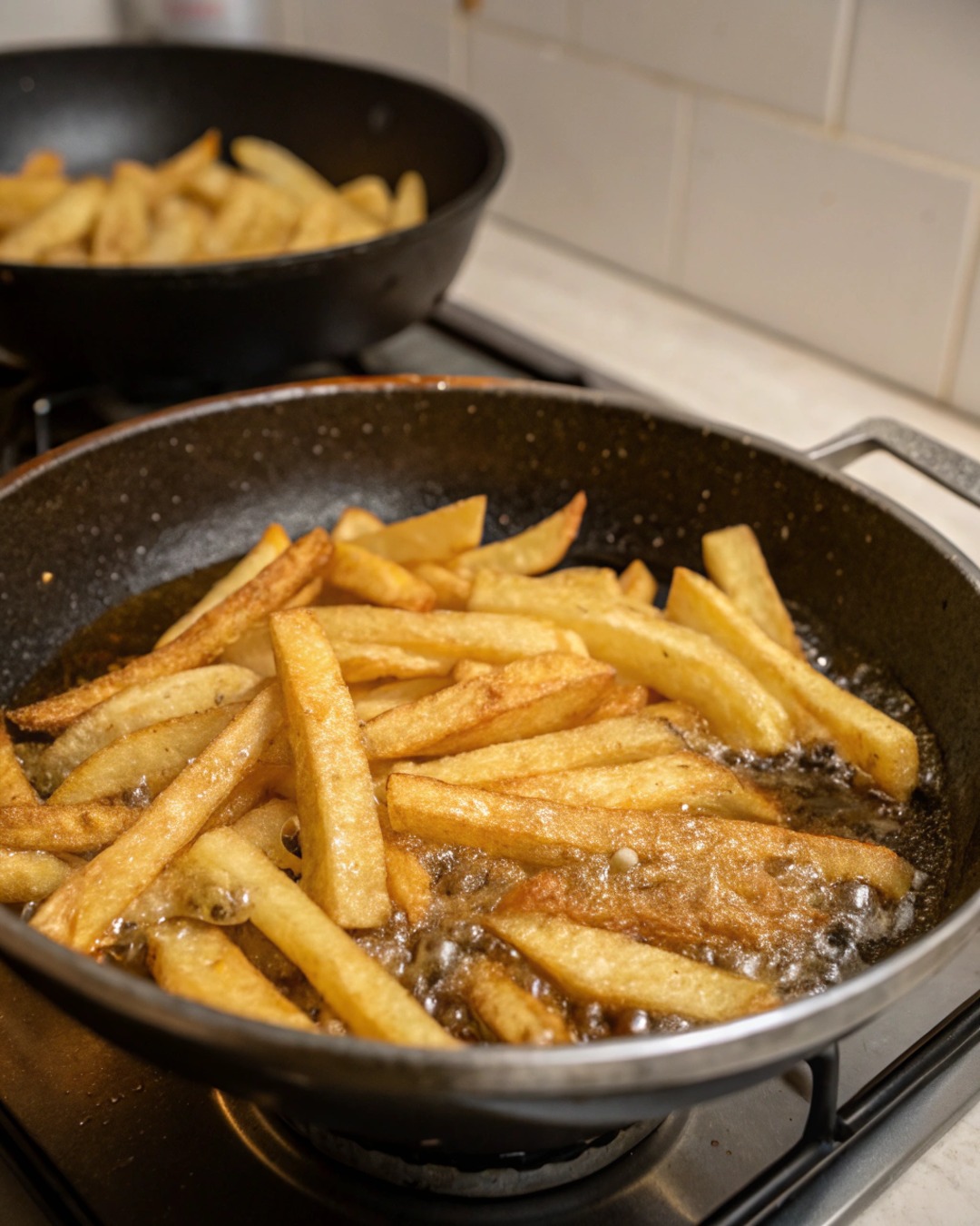 Frites croustillantes à la poêle