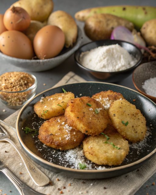 Beignets pommes de terre & oignons